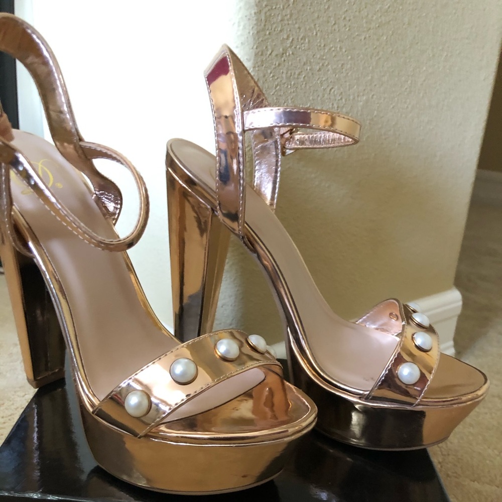 Gold heels